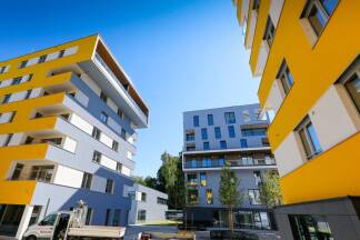 Viel Kritik gab es an der Architektur der Wohnsiedlung im Stadtteil Riedenburg. 