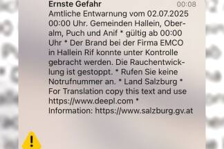 Die amtliche Entwarnung um 00.08 Uhr. 