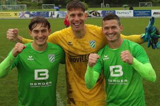 David Ebner (links) ist zurück in Grünau, Alexander Strobl und Petrit Nika sind weg. 
