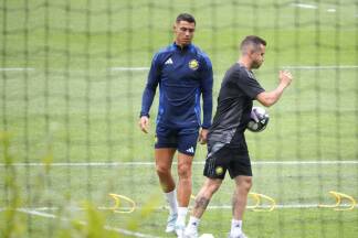 Superstar Cristiano Ronaldo hat heute im Pinzgau seinen ersten Trainingstag. 