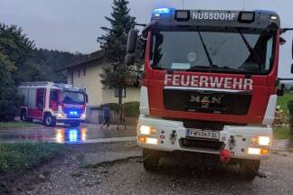 Hochwassereinsatz in Nußdorf. Hochwassereinsatz in Nußdorf.