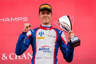In Spa stand Charlie Wurz erstmals in der Formel 3 am Podest.  