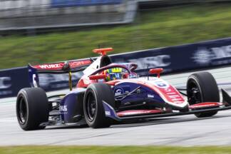 Charlie Wurz wurde beim Sprint der Formel 3 in Budapest Dritter 