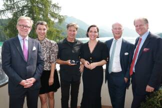 Christoph Köchert, Ursula Strauss, Tobias Moretti, Verena Altenberger, Wolfgang Köchert und Florian Köchert. 