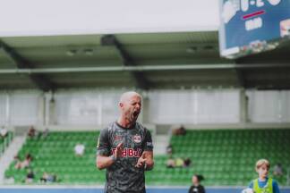 Erleichterung bei Trainer Du&ouml;an Pavlović. 