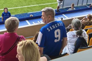 Traditionsbewusster Blau-Weiß-Fan.  