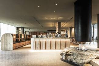 Ungewöhnlicher Grundriss: Die runde Form des Hotels orientiert sich an Mühlsteinen. 