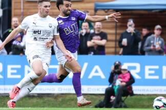 Denizcan Cosgun (rechts) traf erneut für Austria Salzburg. 