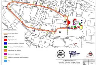 So verläuft die Cyclodome-Strecke mit Start und Ziel am Residenzplatz.  