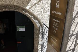 Der Eingang zur Stiftsbäckerei. 