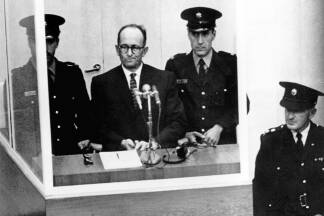 Im Eichmann-Prozess sagte Wiesenthal als Zeuge aus.  