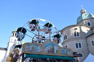 Nostalgie mit dem wasserbetriebenen Riesenrad von 1892. 