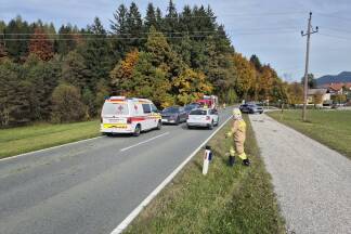 Bilder vom Unfalleinsatz auf der L245. 