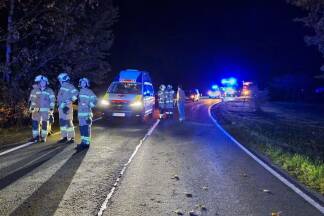 Bilder vom Unfalleinsatz in Thalgau. 