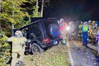 Bilder vom Unfalleinsatz in Thalgau. 