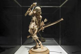 Ein Exponat im Museum für Sepulkralkultur im deutschen Kassel.  Ein Exponat im Museum für Sepulkralkultur im deutschen Kassel.