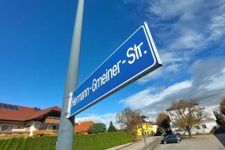 Die Hermann-Gmeiner-Straße zwischen der Stadt Salzburg und der Gemeinde Wals-Siezenheim. 