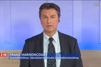 Franz Harnoncourt in der „ZiB 2“.  Franz Harnoncourt in der „ZiB 2“.