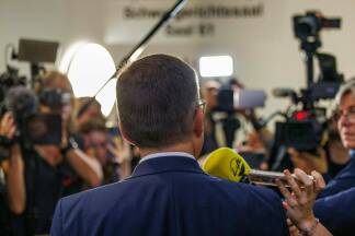 August Wöginger vor Gericht Anfang Oktober. 