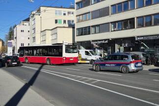 Unfall in der Hellbrunner Straße 