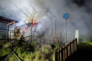 Der Rauch zog auch auf die Tauernautobahn (A 10). 