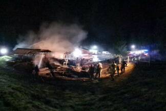 Weitere Bilder vom Brandeinsatz in Bramberg. 