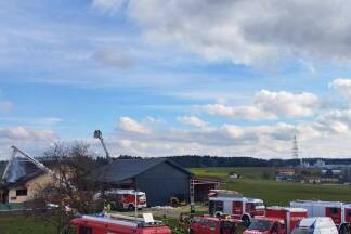 Bilder vom Feuerwehreinsatz in Feldkirchen. 