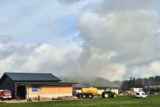 Bilder vom Feuerwehreinsatz in Feldkirchen. 
