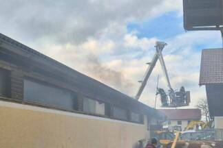 Bilder vom Feuerwehreinsatz in Feldkirchen. 