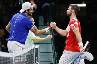 Jurij Rodionov verkaufte sich gegen Matteo Berrettini teuer. Jurij Rodionov verkaufte sich gegen Matteo Berrettini teuer.