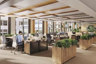 Leopoldquartier Office mit modernen Büroflächen. 