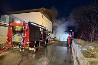 Weitere Bilder vom Brandeinsatz in Mittersill. 