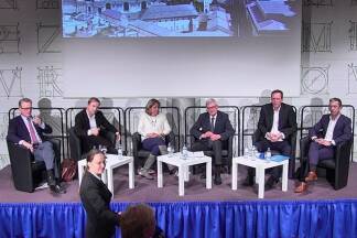 Sie rittern um das Bürgermeisteramt: Christoph Ferch (SALZ), Bernhard Auinger (SPÖ), Barbara Unterkofler (Neos), Harald Preuner (ÖVP), Johann Padutsch (Bürgerliste) und Andreas Reindl (FPÖ). 