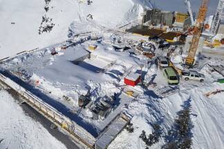 Teilweise lagen fünf bis sechs Meter Schnee am Gipfel des Jenner. 