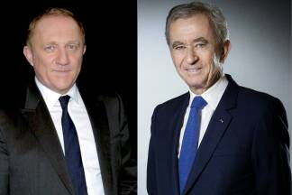 Reiche Männer: Francois-Henri Pinault (l.) will 100 Millionen für den Wiederaufbau spenden, Bernard Arnault gar 200 Millionen Euro. 