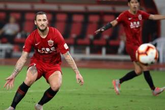 Bei der Arbeit: Marko Arnautovic im Dress von Shanghai SIGP. 