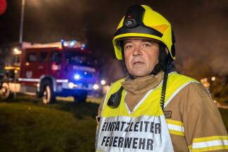 Neumarkts Ortsgeuerwehrkommandant Herbert Maderegger leitete den Einsatz. 