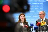 Marlene Svazek und Wilfried Haslauer gaben am Mittwoch eine Zwischenbilanz zu den schwarz-blauen Koalitionsverhandlungen.  