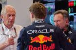 Helmut Marko, Max Verstappen und Christian Horner (v.l.n.r.) 