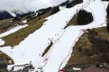 Die Weltcup-Rennstrecke in Saalbach-Hinterglemm.  