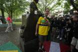 Gedenkaktion von Sebastian Vettel in Imola. 