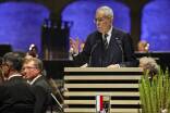 Bundespräsident Alexander Van der Bellen bei seiner Rede zur Festspieleröffnung 2024. 
