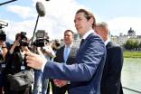 Bundeskanzler Sebastian Kurz (ÖVP) inszenierte ein Treffen mit den Premierministern Estlands, Jüri Ratas, und Tschechiens, Andrej Babis, im Jahr 2018. 