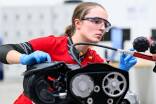 Karriere in der Technik ist auch für Frauen möglich. Im Bild Leonie Teiber (24) aus der Steiermark, die erste Europameisterin in Kfz-Technik.  