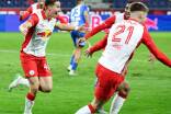 Ein Hoffnungsschimmer für Red Bull Salzburg: Rocco Zikovic (links) und Co. besiegten Spitzenreiter St. Pölten.