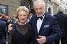 Harald Serafin mit Gattin Ingeborg am Weg zur Premiere von Giuseppe Verdis 'Falstaff' im Rahmen der Salzburger Festspiele 2023.  
