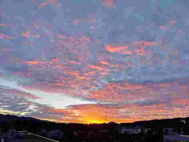 Sonnenaufgang in Eugendorf 