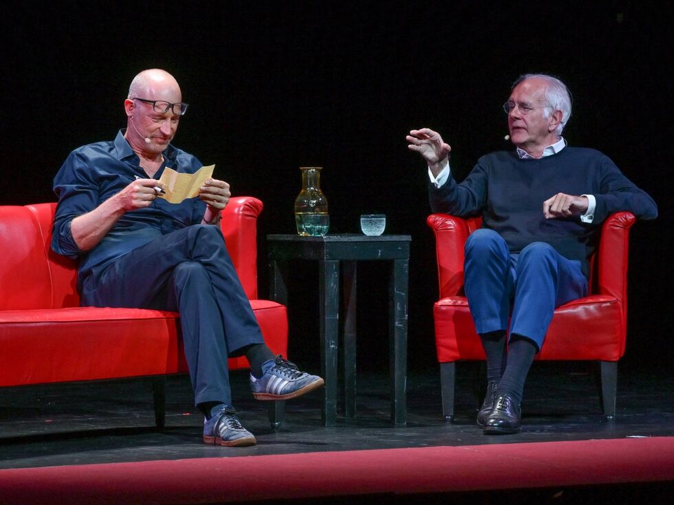 Joachim Meyerhoff in Harald Schmidt na Festwochen Gmunden o življenju in komediji