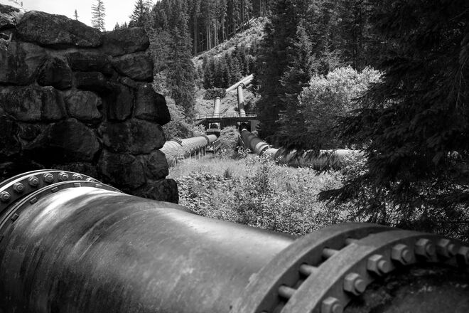 Druckrohrleitung - Industrierelikt