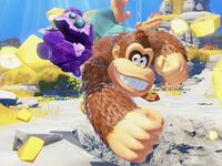 Klettern und springen mit Donkey Kong